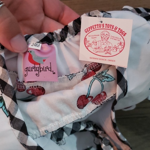 Cute Baby Cherry Halter Outfit - Picture 5 of 5